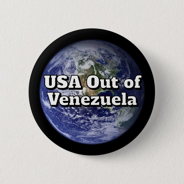 Badge Rond 5 Cm USA out of Venezuela Button (Devant)
