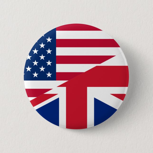 Badge Rond 5 Cm usa uk (Devant)