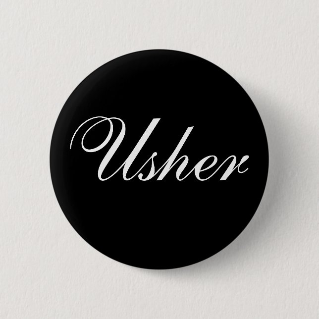 Badge Rond 5 Cm Usher (Devant)