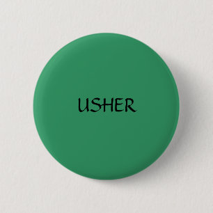 Badge Rond 5 Cm USHER - bouton