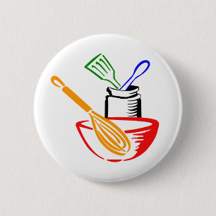 Badge Rond 5 Cm Ustensiles de cuisine