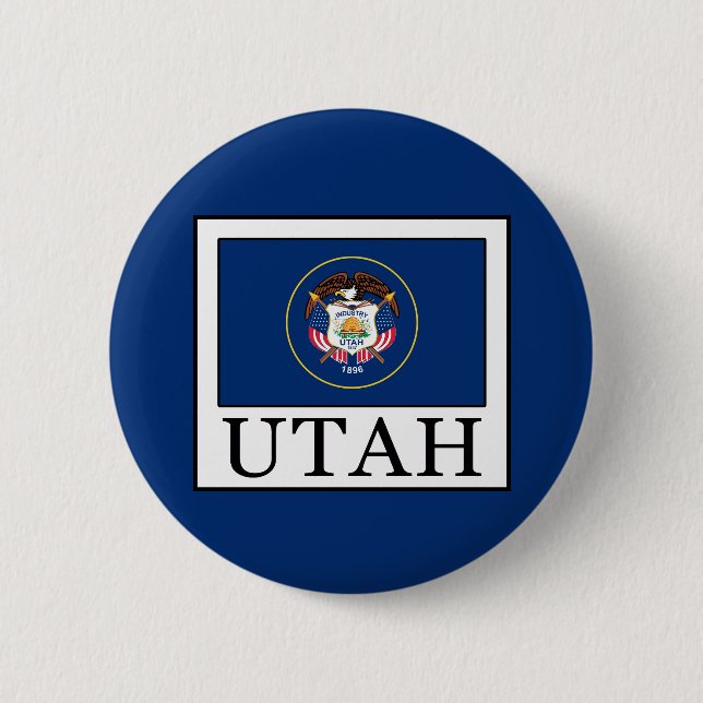 Badge Rond 5 Cm Utah (Devant)