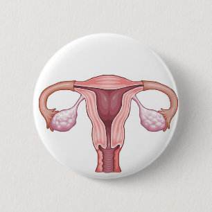Badge Rond 5 Cm Utérus