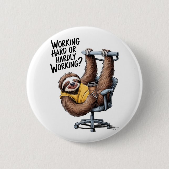 Badge Rond 5 Cm Utilisation d'un emplacement de travail dur ou dif (Devant)