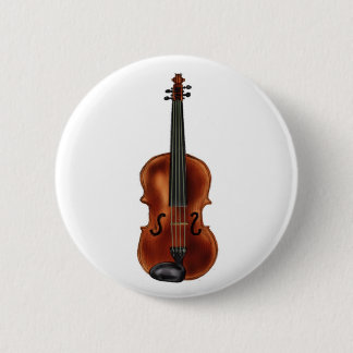 Badge Rond 5 Cm V est pour le violon