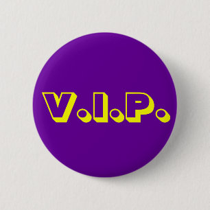 BADGE ROND 5 CM V.I.P.