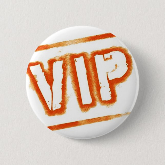 Badge Rond 5 Cm V.I.P. Bouton (Devant)