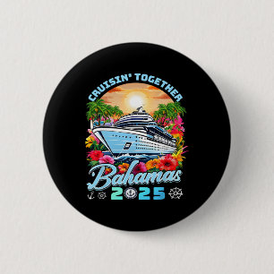 Badge Rond 5 Cm Vacances croisière en famille 2025 Croisière ensem