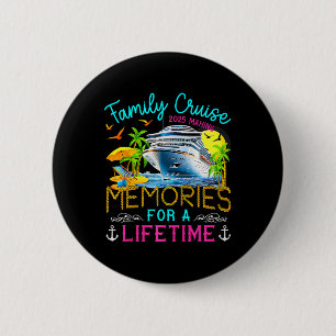 Badge Rond 5 Cm Vacances croisière en famille 2025 Matching Cruise