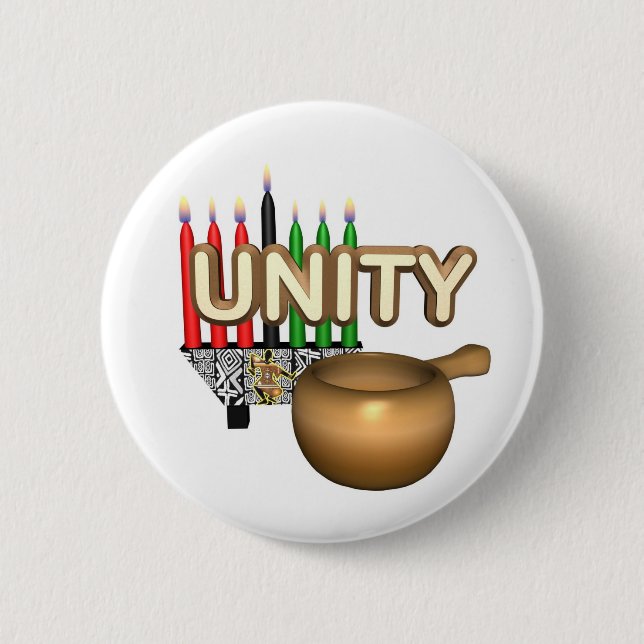 Badge Rond 5 Cm Vacances de but de Kwanzaa (Devant)