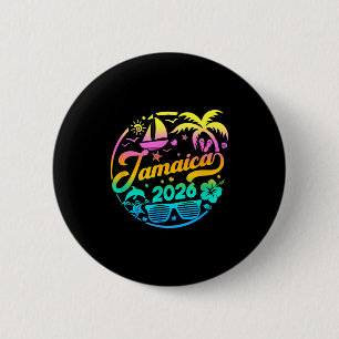 Badge Rond 5 Cm Vacances de famille à la plage en Jamaïque 2026, g
