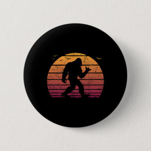 Badge Rond 5 Cm Vacances de plage de surf Bigfoot vintage rétro su