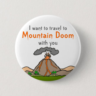 Badge Rond 5 Cm Vacances de sort malheureux de montagne