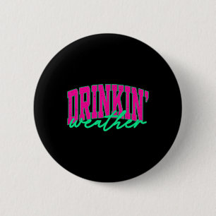 Badge Rond 5 Cm Vacances d'été à Hawaii sur la plage par temps de