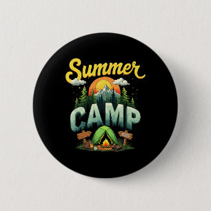 Badge Rond 5 Cm Vacances d'été Camp d'été 2025 Famille assortie G