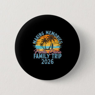 Badge Rond 5 Cm Vacances d'été en famille à Punta Cana 2026 Ma
