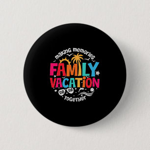 Badge Rond 5 Cm Vacances en famille 2026 Plage tenue de famille as