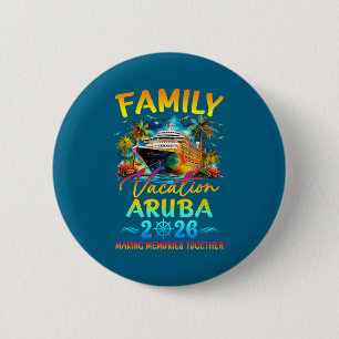 Badge Rond 5 Cm Vacances en famille à Aruba 2026 Groupe d'été asso