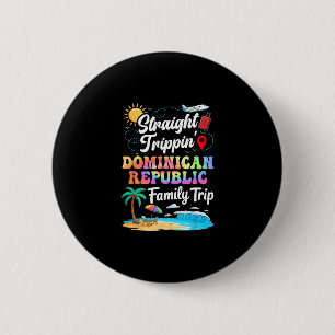 Badge Rond 5 Cm Vacances en famille en République dominicaine 2025