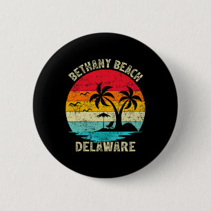 Badge Rond 5 Cm Vacances en famille vintage rétro Delaware Bethany