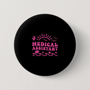 Badge Rond 5 Cm Vacances Médicales Instantanées de l'Été à la Plag