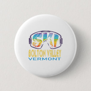 Badge Rond 5 Cm Vacances ski Bolton Valley Vermont