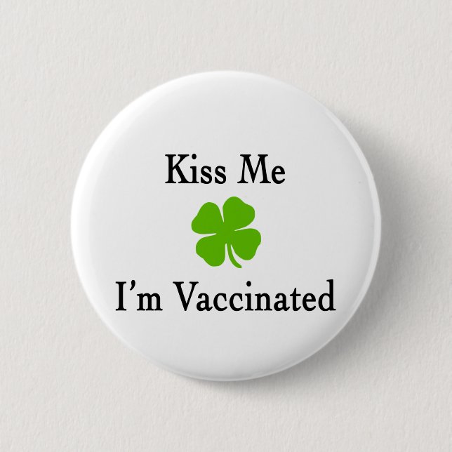 Badge Rond 5 Cm Vaccination Kiss Me Im (Devant)