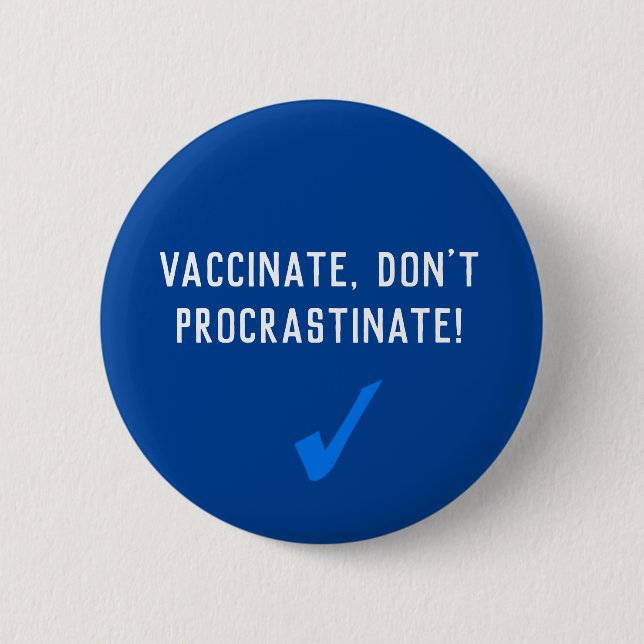 Badge Rond 5 Cm Vacciner, ne pas protester (Devant)