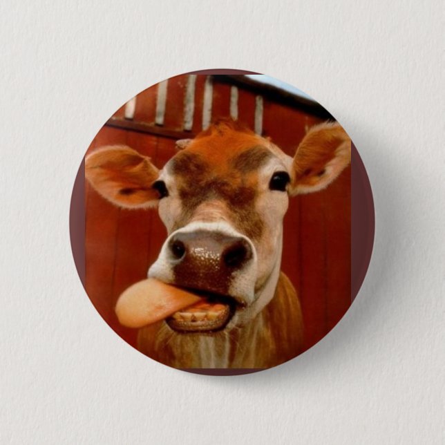 Badge Rond 5 Cm vache (Devant)
