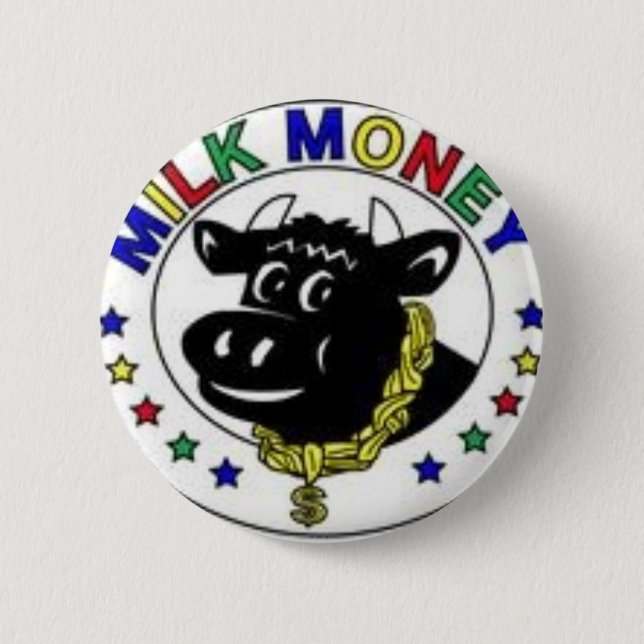 Badge Rond 5 Cm vache à couleur (Devant)