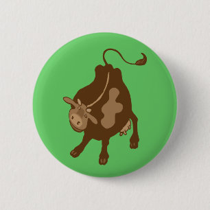 Badge Rond 5 Cm vache de ferme