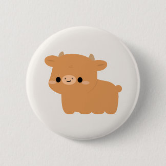Badge Rond 5 Cm Vache de Jersey