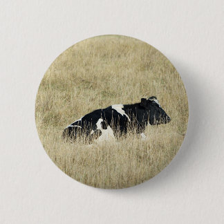 Badge Rond 5 Cm Vache de repos - Bouton