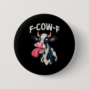 Badge Rond 5 Cm Vache drôle mème Fvache Vache Hommes Femmes