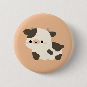 Badge Rond 5 Cm Vache Holstein