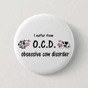 Badge Rond 5 Cm Vache OCD
