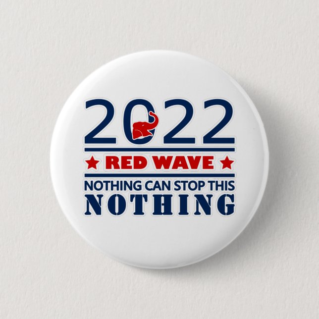 BADGE ROND 5 CM VAGUE ROUGE 2022 (Devant)