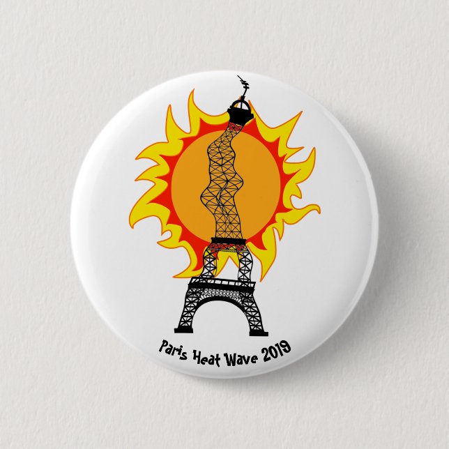 Badge Rond 5 Cm Vague thermique de Paris 2019 (Devant)