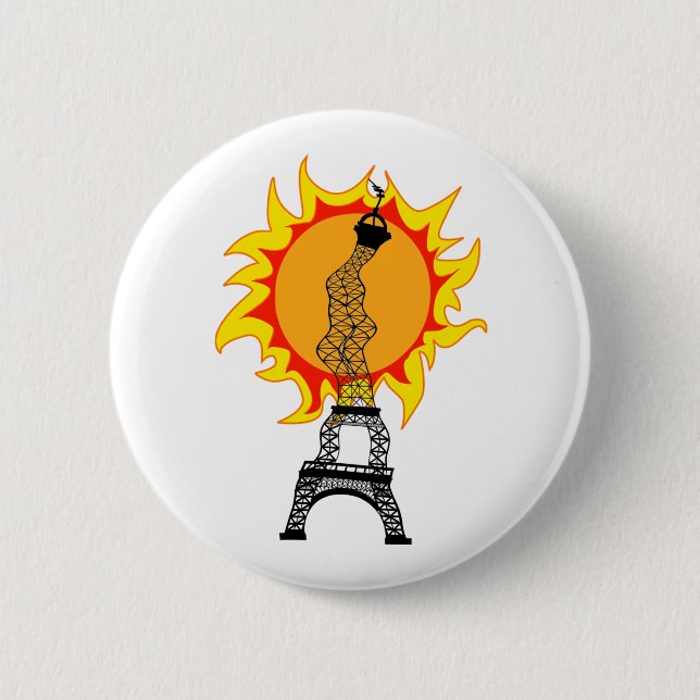 Badge Rond 5 Cm Vague thermique européenne (Devant)
