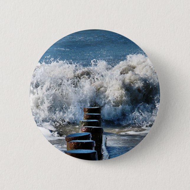 BADGE ROND 5 CM VAGUES (Devant)