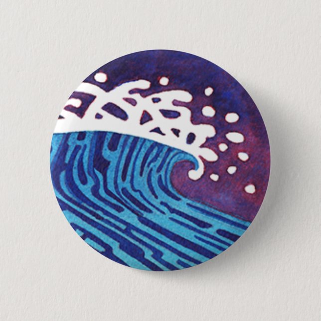 BADGE ROND 5 CM VAGUES #3 (Devant)