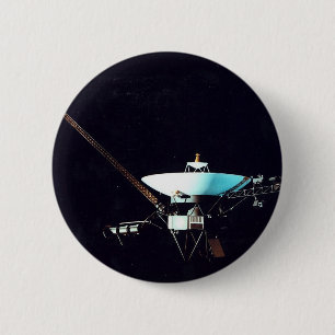 BADGE ROND 5 CM VAISSEAU SPATIAL DE VOYAGER