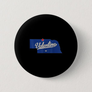 Badge Rond 5 Cm Valentine Nebraska Ne carte