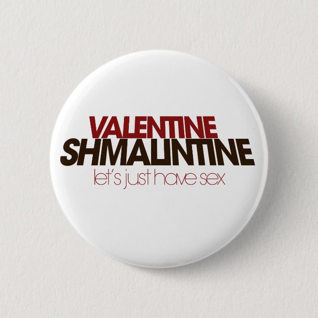 Badge Rond 5 Cm Valentine Shmalintine (Devant)