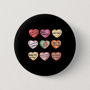 Badge Rond 5 Cm Valentines de la santé Conseiller en problèmes de