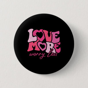 Badge Rond 5 Cm Valentines Jour Coeur Rétro Amour Super Plus de so