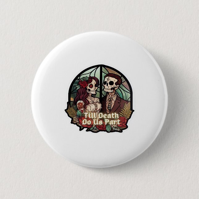 Badge Rond 5 Cm Valentines Jusqu'À La Mort Faites-Nous Partie Clas (Devant)