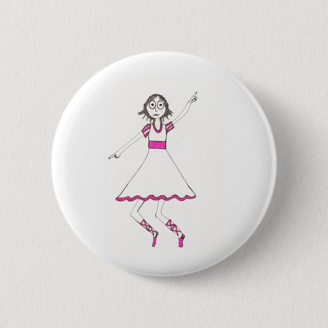 Badge Rond 5 Cm Valerie le danseur (Devant)