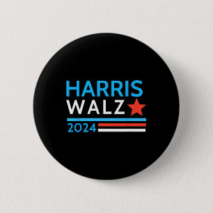 Badge Rond 5 Cm Valse 2024 Élection Kamala Harris Tim Waltz 2024 1