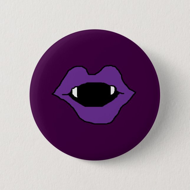 Badge Rond 5 Cm Vamp pourpre (Devant)
